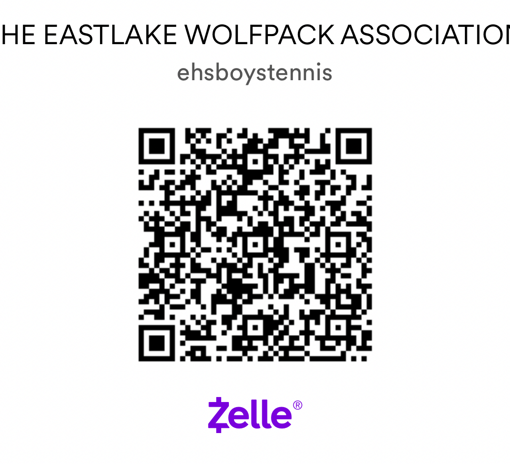 Zelle QR code for Eastlake Boys Tennis donations